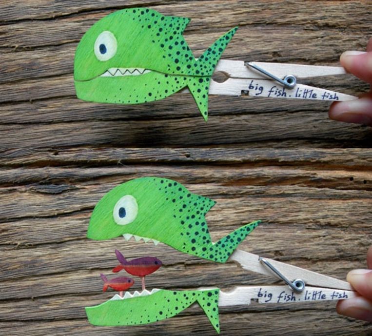 Knutselen met wasknijpers van hout Flairathome.nl